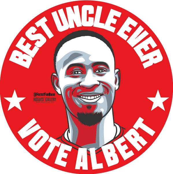 Albert Adomah Nottingham Forest Vote Uncle Albert beer mat