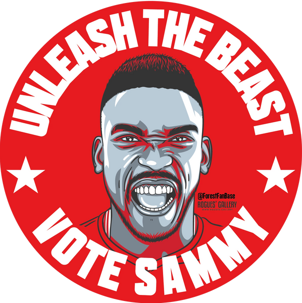 Sammy Ameobi Nottingham Forest Vote beer mat #GetBehindTheLads ForestFanBase