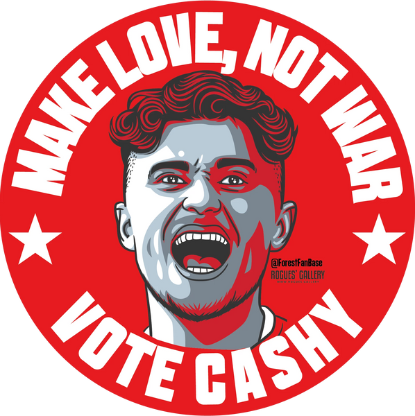 Matty Cash Nottingham Forest sticker City Ground Vote Cashy