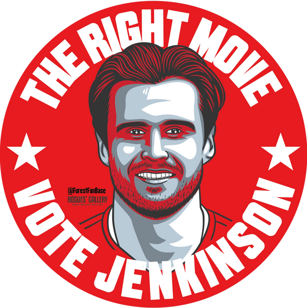 Karl Jenkinson right back Nottingham Forest stickers Vote #GetBehindTheLads