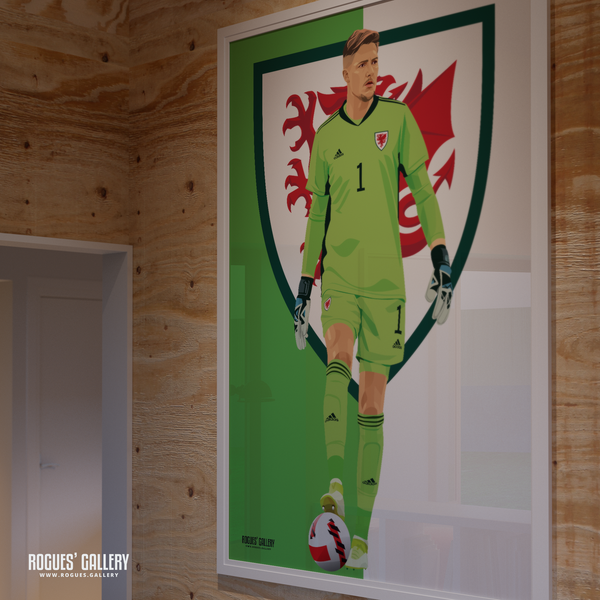 Wayne Hennessey Wales goalkeeper World Cup 2022 poster