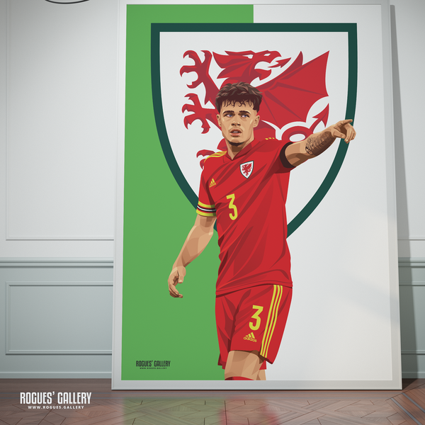 Neco Williams Wales World Cup 2022 signed poster memorabilia