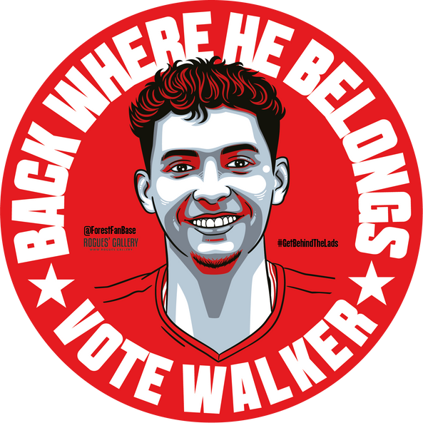 Tyler Walker Des Nottingham Forest forward striker vote sticker #GetBehindTheLads