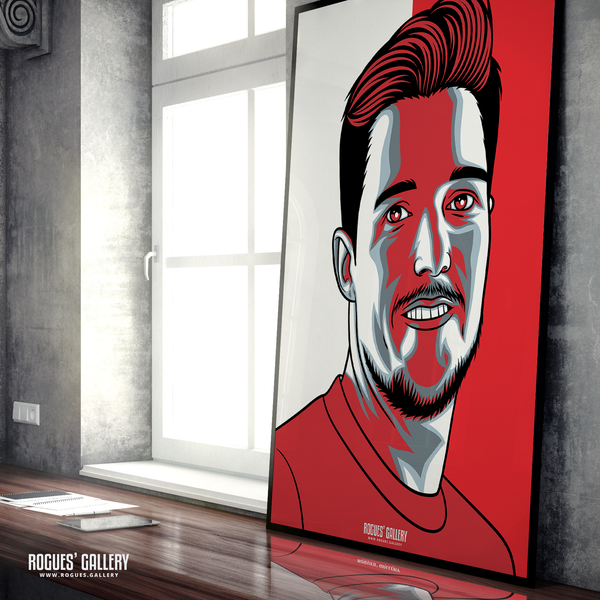 Wayne Hennessey Nottingham Forest goalkeeper portrait A1 print