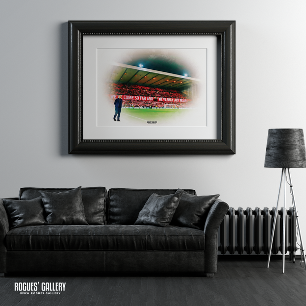 Trent End Stand City Ground Begun Nottingham Forest Steve Cooper colour picture framed 