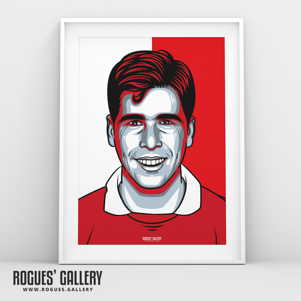 Neil Webb Nottingham Forest midfielder England City Ground A3 icon print edit 