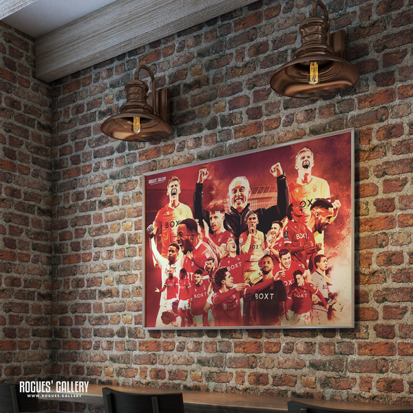 Nottingham Forest Wembley poster playoff Souvenir 2022