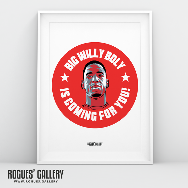 Willy Boly Nottingham Forest A3 print coming for you centre half