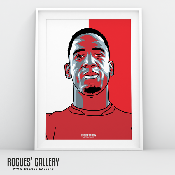 Willy Boly NOTTINGHAM FOREST portrait A3 print