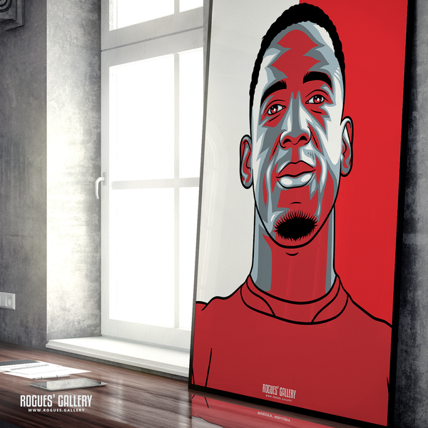 Willy Boly NOTTINGHAM FOREST portrait A1 print