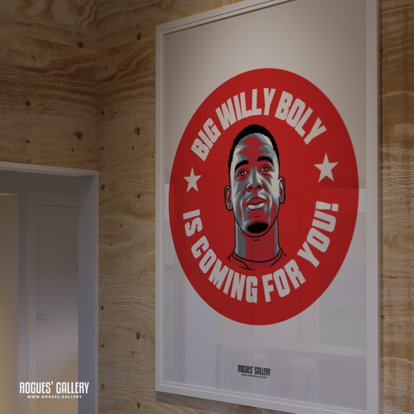 Willy Boly Nottingham Forest memorabilia signed poster coming for you centre half