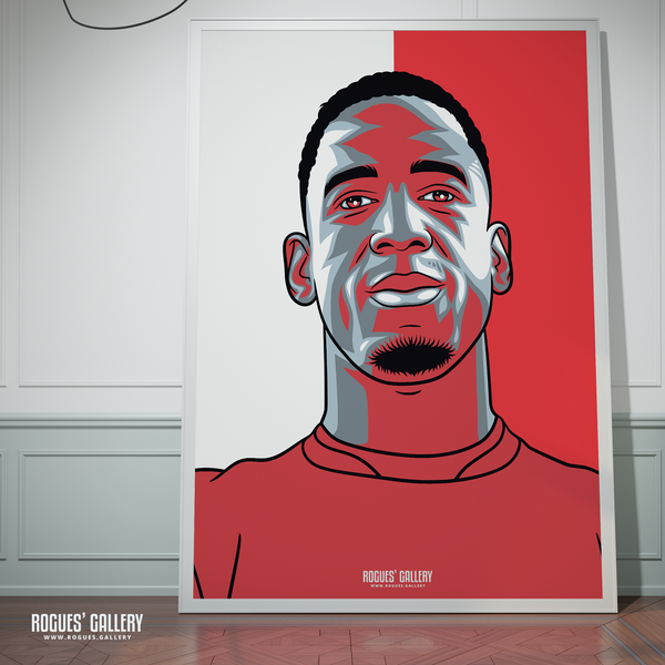 Willy Boly signed NOTTINGHAM FOREST memorabilia poster portrait 