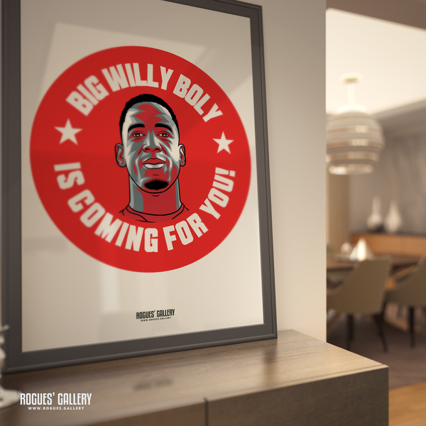 Willy Boly Nottingham Forest A0 print coming for you centre half