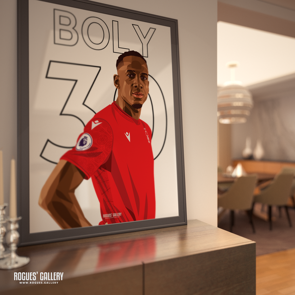 Willy Boly Nottingham Forest centre half poster 30