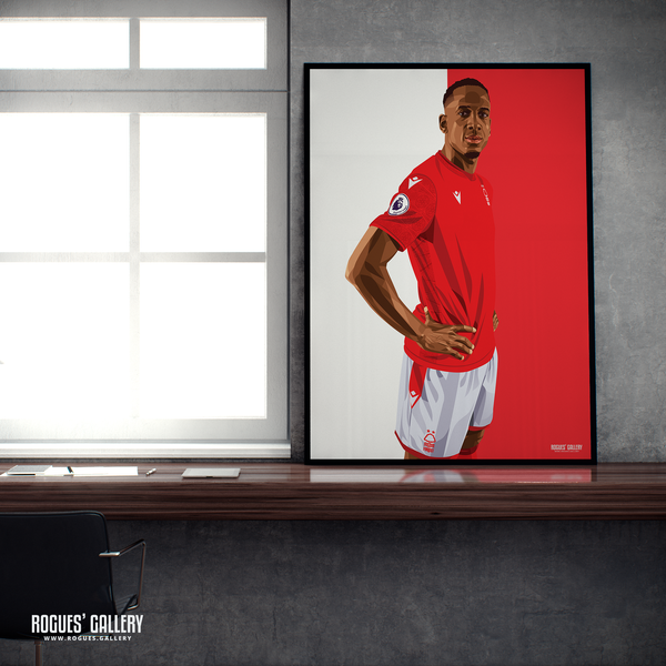 Willy Boly Nottingham Forest centre half A2 print