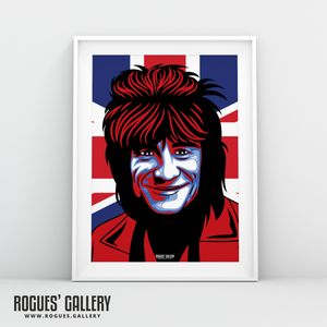 Ron Wood Ronnie Rolling Stones bass player bassist A3 print