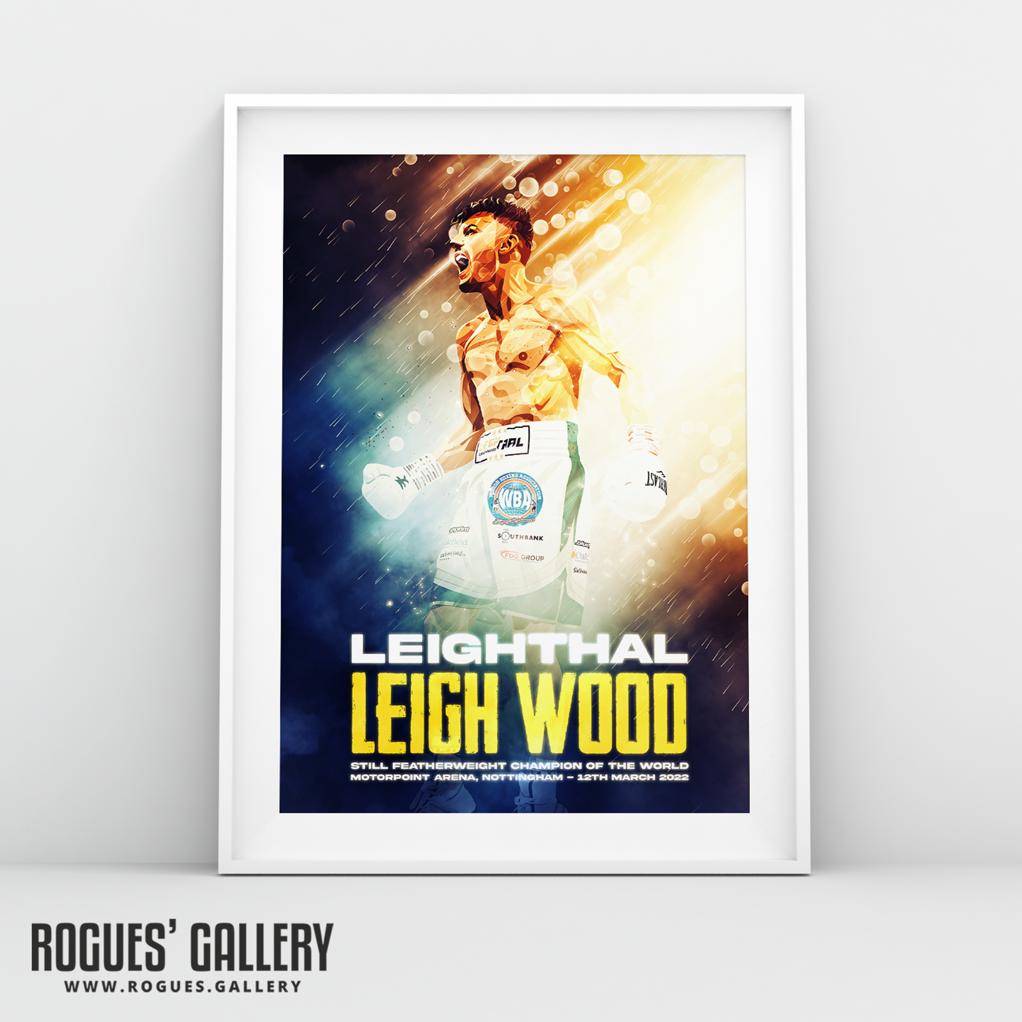 Leigh Wood world Champion boxer A3 print  Nottingham Conlan Concept poster
