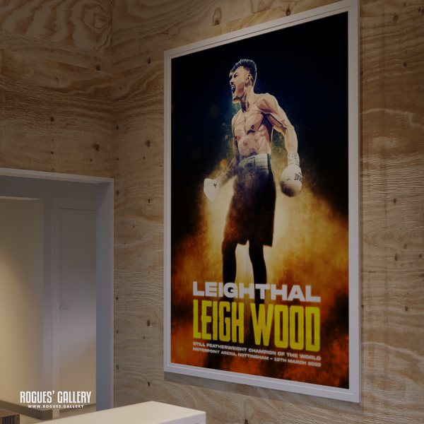 Leigh Wood world Champion boxer A0 print  Nottingham Conlan Concept poster