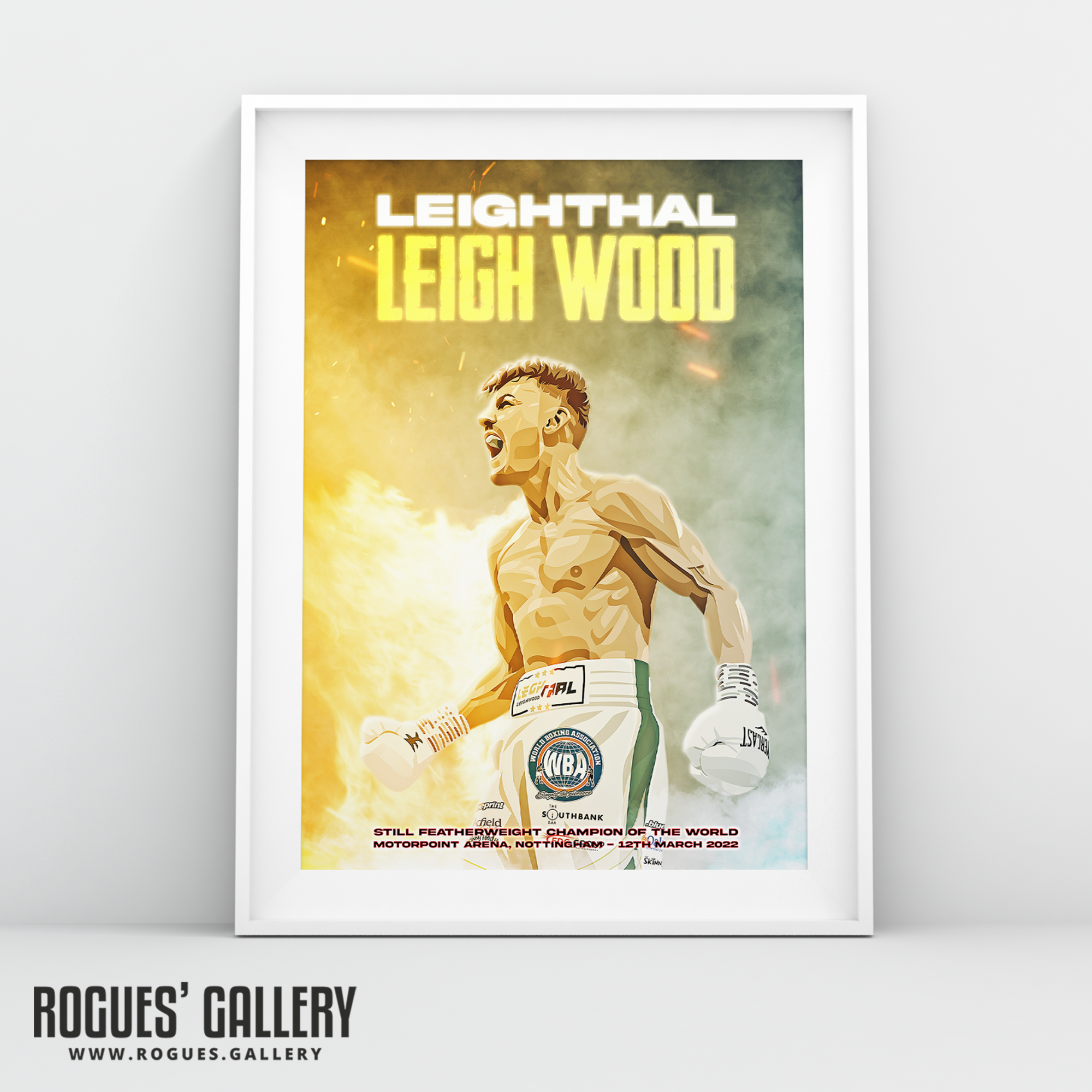 Leigh Wood world Champion boxer A3 print  Nottingham Conlan Concept poster