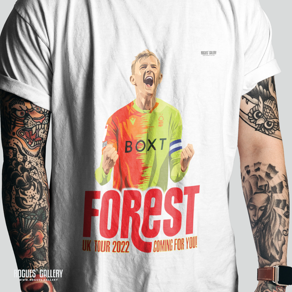 Joe Worrall t-shirt Nottingham Forest tour NFFC COYR