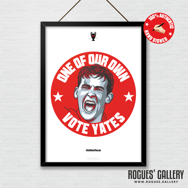 Ryan Yates Nottingham Forest midfielder signed red print A3 #GetBehindTheLads 