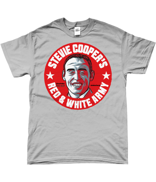 Stevie Cooper's Red & White Army T-Shirt