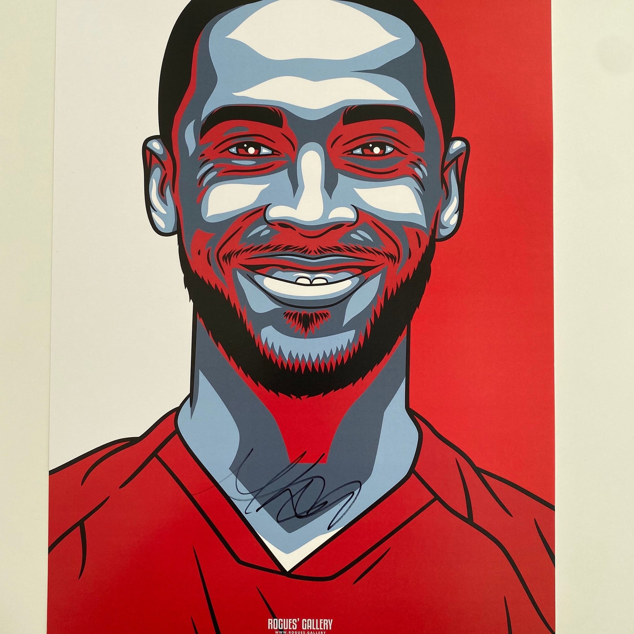 Max Lowe signed Nottingham Forest print A3