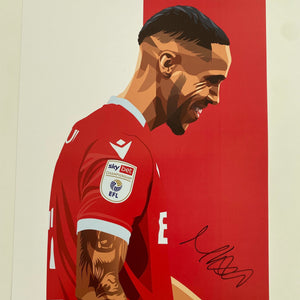 Max Lowe signed Nottingham Forest print