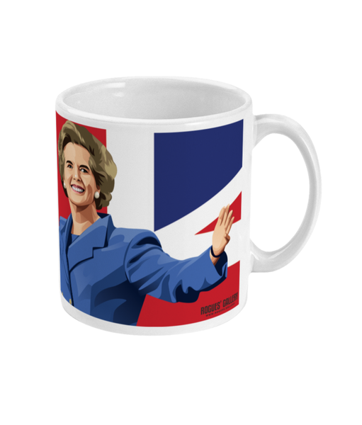 Maggie Thatcher Union Jack mug Prime Minister leader Iron Lady