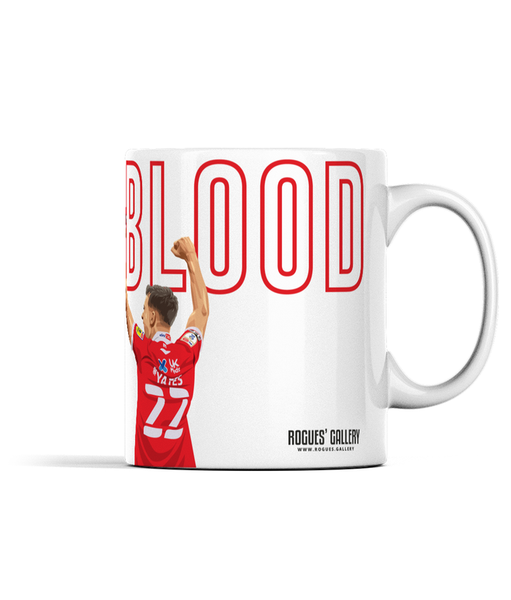 Blood Nottingham Forest mug Worrall Yates white