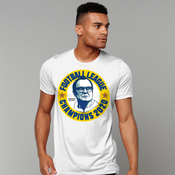 Marcelo Bielsa Champions Leeds United 2020 unisex t-shirt white man